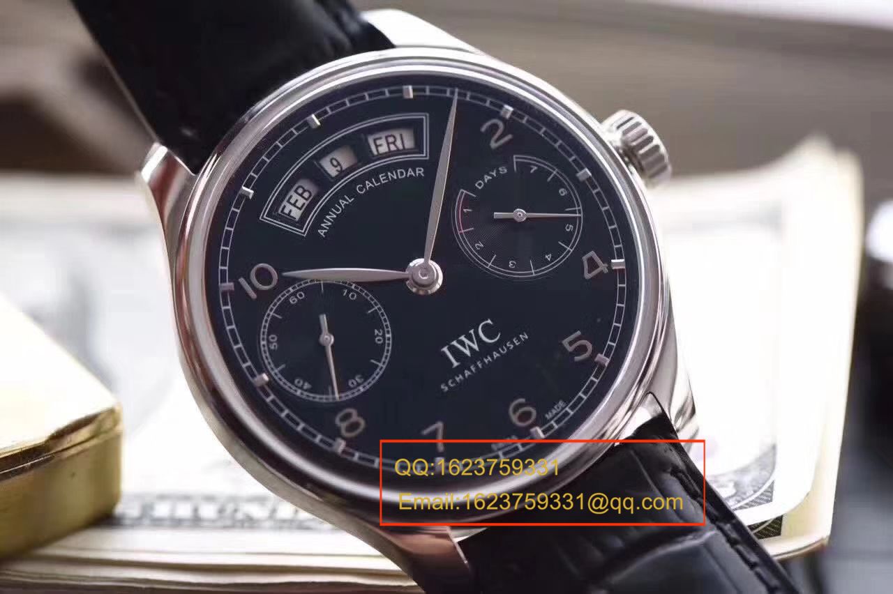 【独家视频测评YL Factory 一比一超A高仿手表】 IWC 葡萄牙系列年历IW503502 IWC 年历 wrist watch  / WG290