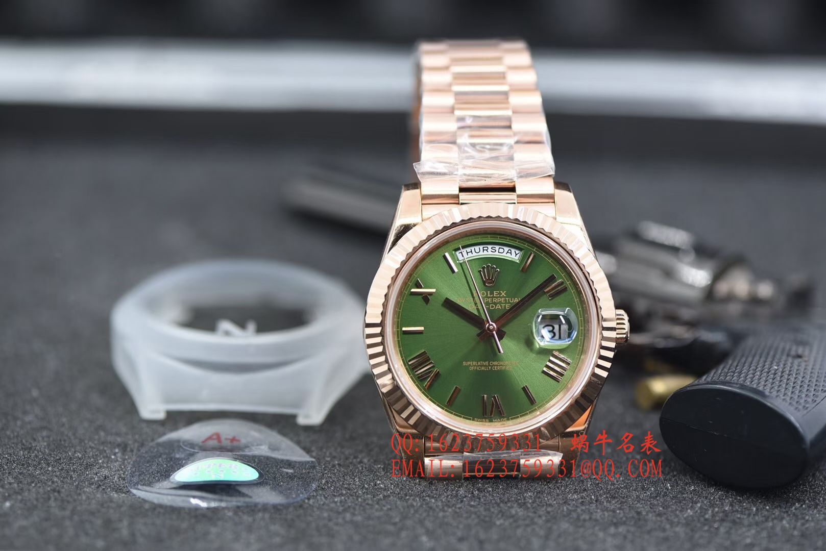 【独家 Video analysis N Factory 超A一比一高仿手表】 Rolex day date Day-Date 型系列228235绿盘 wrist watch  / RBE165