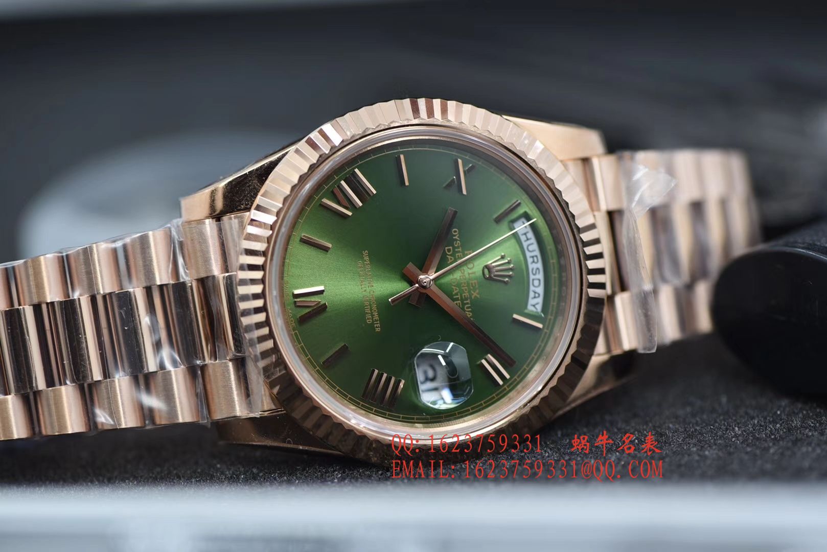 【独家 Video analysis N Factory 超A一比一高仿手表】 Rolex day date Day-Date 型系列228235绿盘 wrist watch  / RBE165