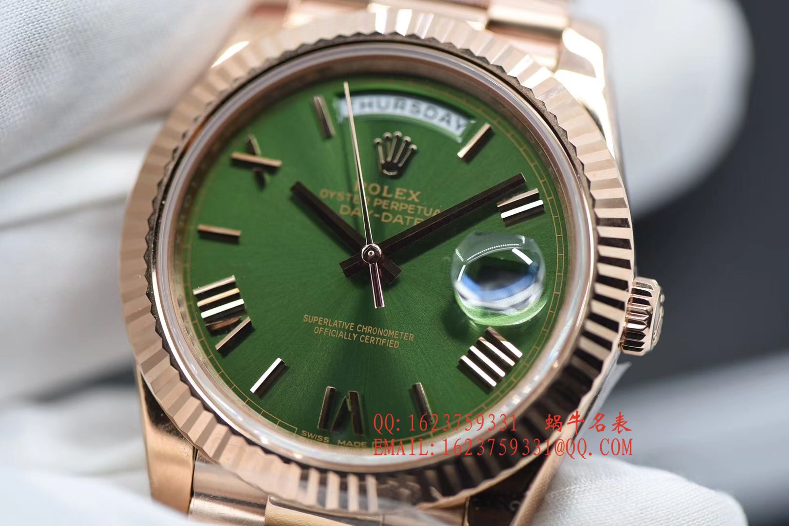 【独家 Video analysis N Factory 超A一比一高仿手表】 Rolex day date Day-Date 型系列228235绿盘 wrist watch  / RBE165