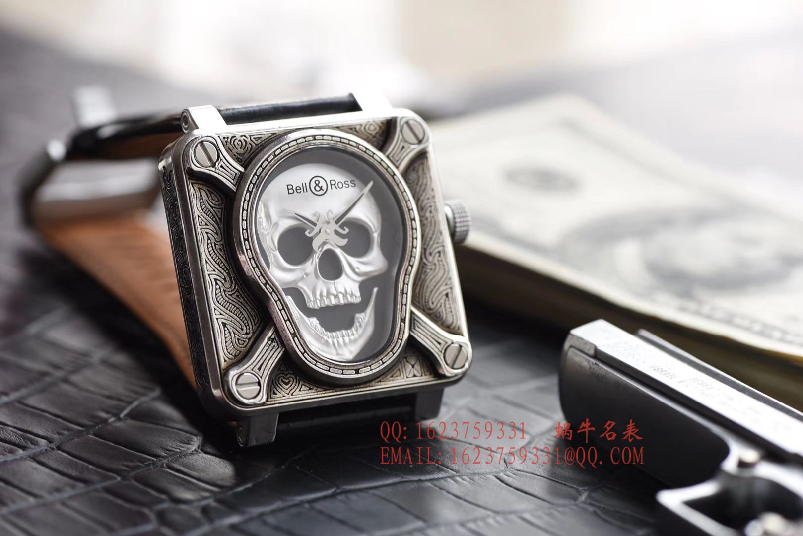 【独家 Video analysis 】 Bell & Ross 复刻高仿BELL & ROSS BR 01 Burning skull  Instruments 系列限量版骷颅头 / BLCH019