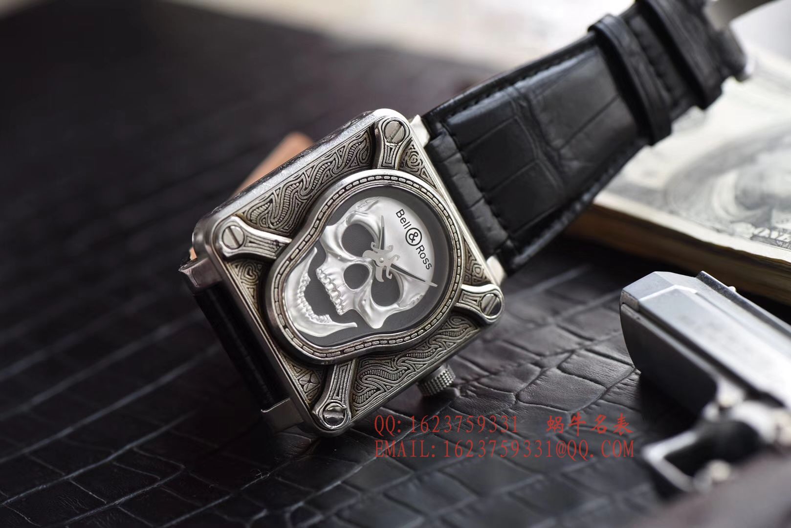 【独家 Video analysis 】 Bell & Ross 复刻高仿BELL & ROSS BR 01 Burning skull  Instruments 系列限量版骷颅头 / BLCH019