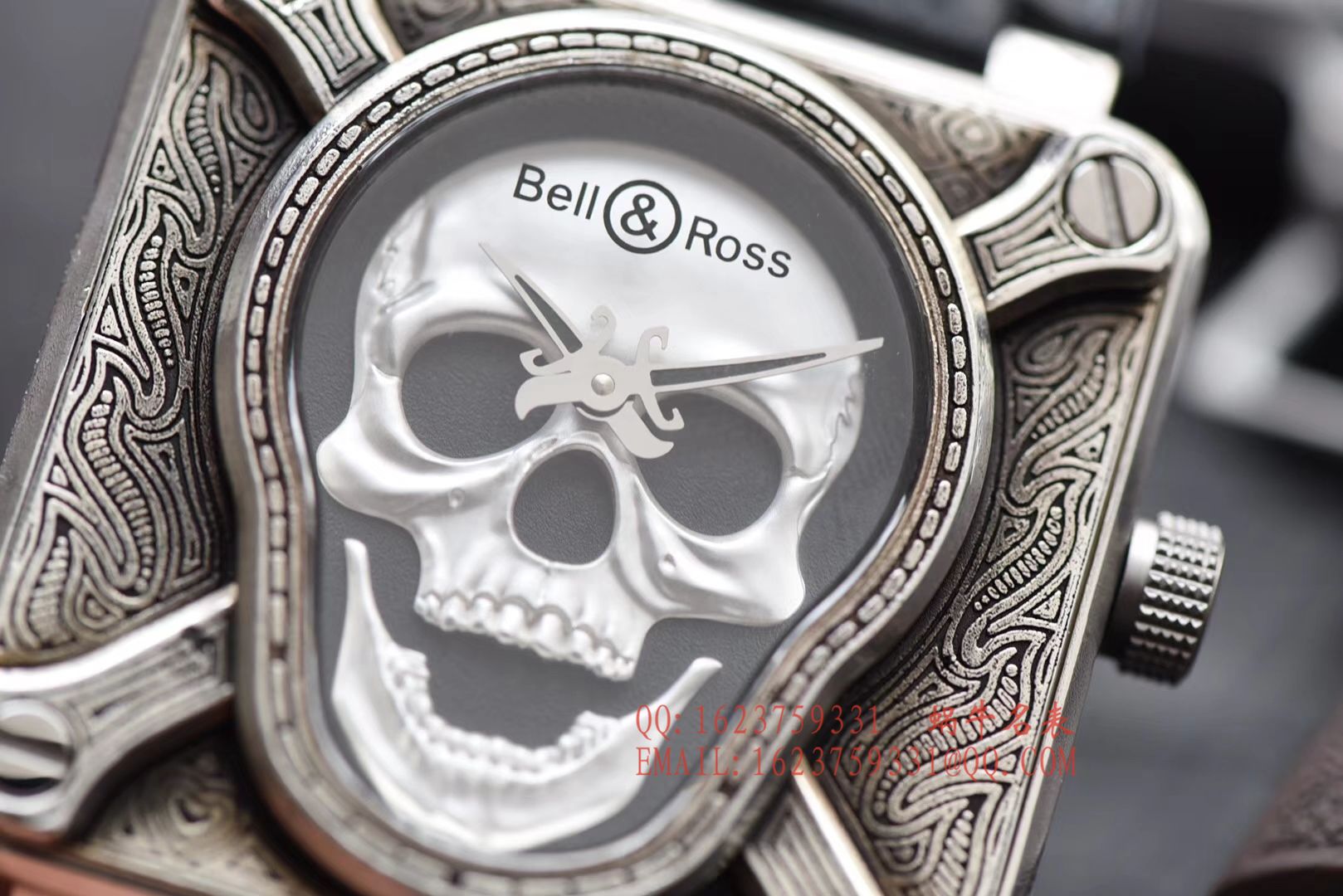 【独家 Video analysis 】 Bell & Ross 复刻高仿BELL & ROSS BR 01 Burning skull  Instruments 系列限量版骷颅头 / BLCH019