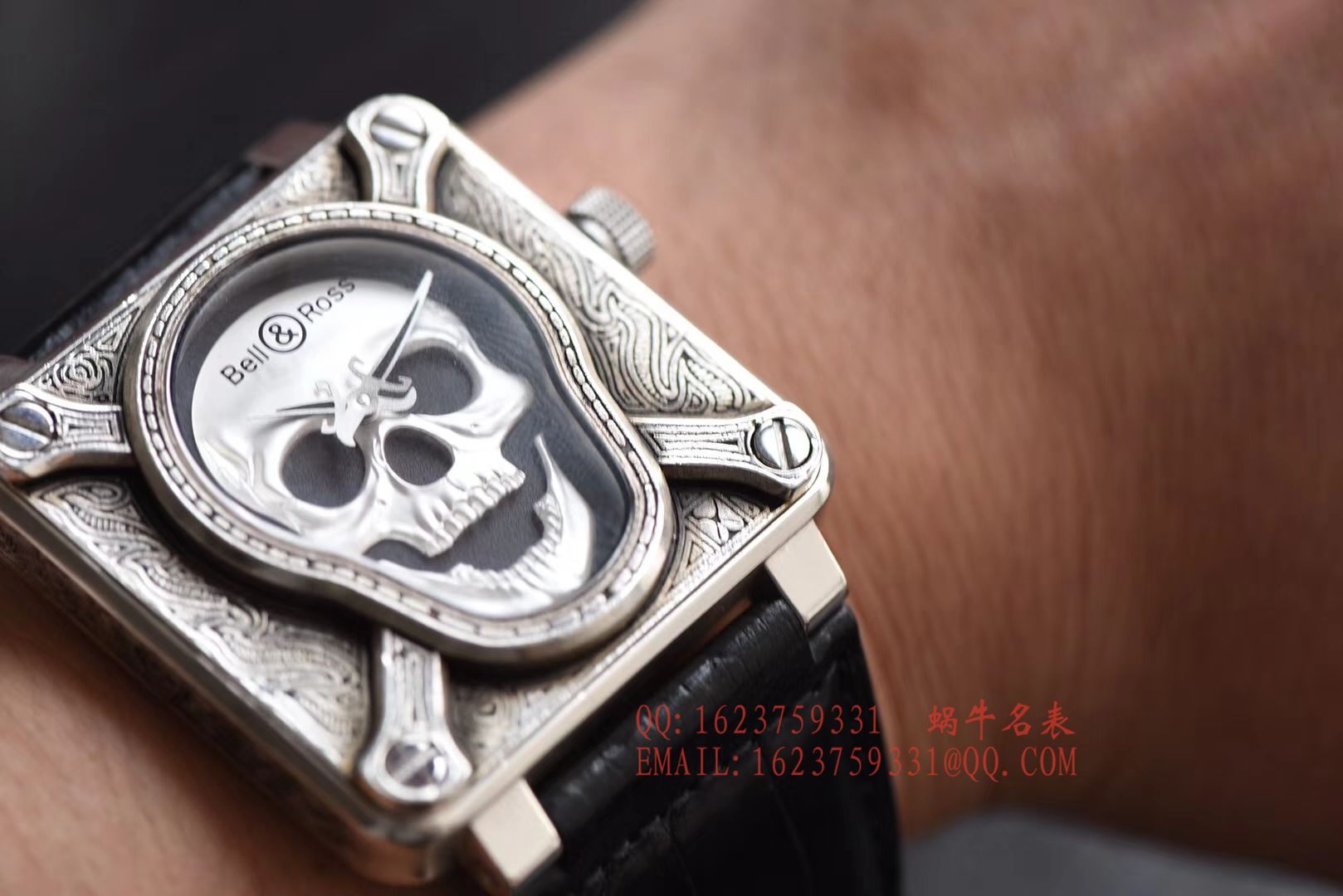【独家 Video analysis 】 Bell & Ross 复刻高仿BELL & ROSS BR 01 Burning skull  Instruments 系列限量版骷颅头 / BLCH019