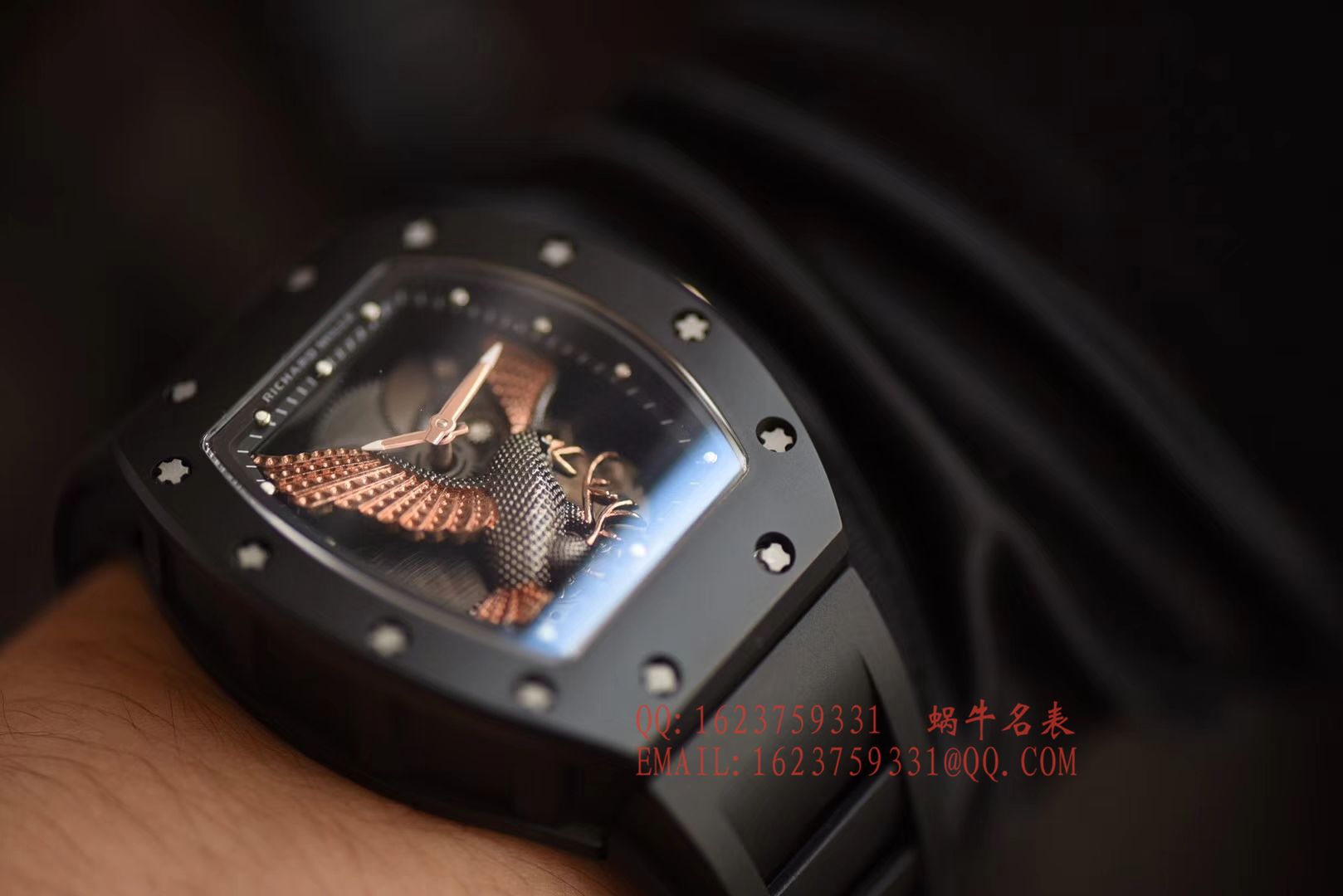【独家 Video analysis KV一比一超A精仿手表】RICHARD MILLE RICHARD MILLE男士系列RM023-02立体鹰雕图案 wrist watch  / RM 023-2