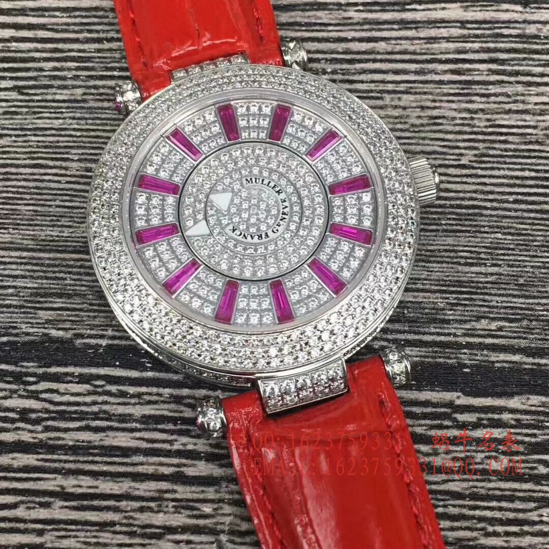 法兰克.穆勒DOUBLE MYSTERY系列42 DM D2R CD 白盘绿色 watchband  女士 wrist watch  / FLBF015