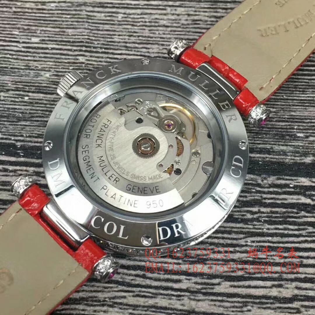 法兰克.穆勒DOUBLE MYSTERY系列42 DM D2R CD 白盘绿色 watchband  女士 wrist watch  / FLBF015