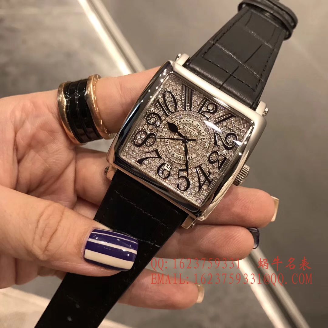 法兰克.穆勒DOUBLE MYSTERY系列42 DM D2R CD 白盘绿色 watchband  女士 wrist watch  / FLBF015