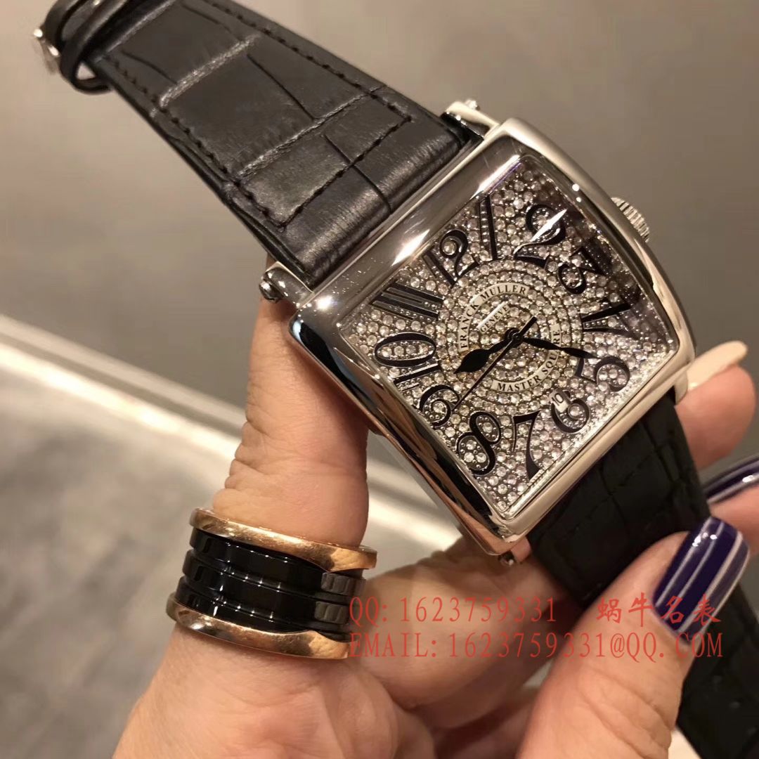 法兰克.穆勒DOUBLE MYSTERY系列42 DM D2R CD 白盘绿色 watchband  女士 wrist watch  / FLBF015