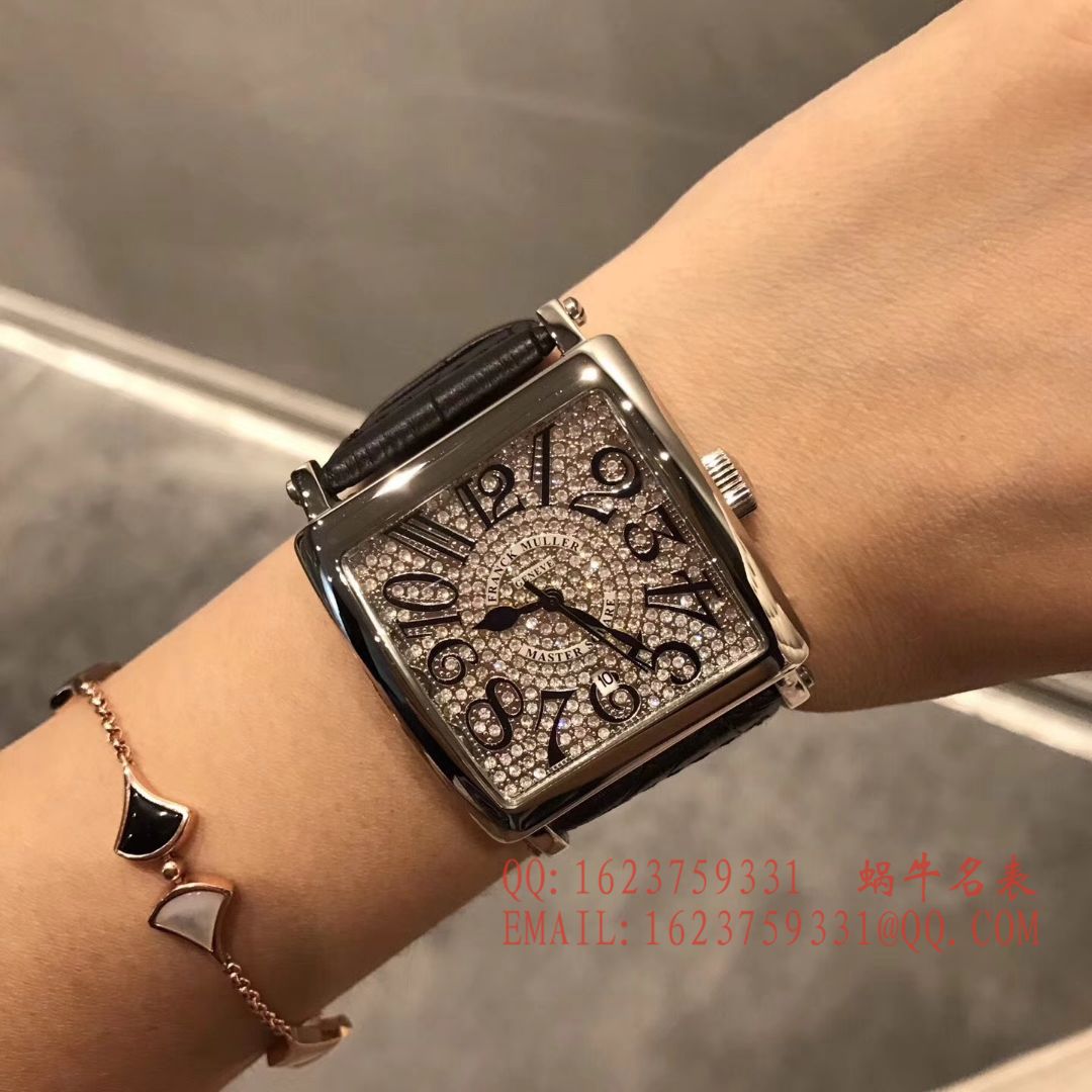 法兰克.穆勒DOUBLE MYSTERY系列42 DM D2R CD 白盘绿色 watchband  女士 wrist watch  / FLBF015