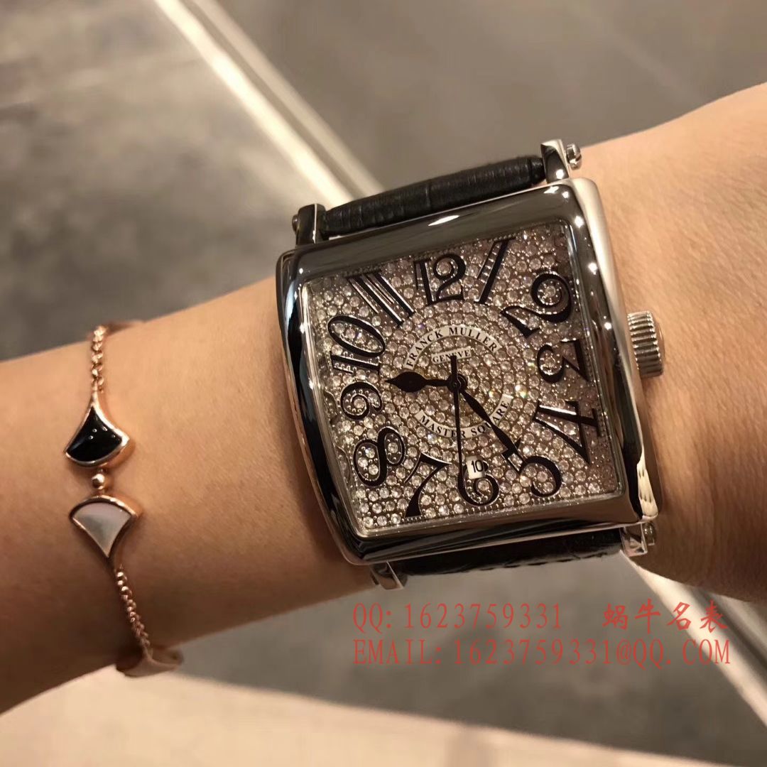 法兰克.穆勒DOUBLE MYSTERY系列42 DM D2R CD 白盘绿色 watchband  女士 wrist watch  / FLBF015