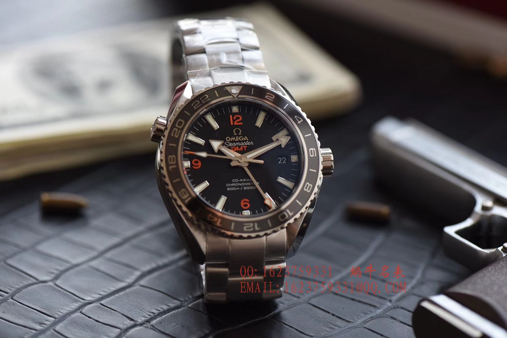 【KW一比一超A高精仿手表】OMEGA Seamaster 海洋宇宙600米 wrist watch 系列232.30.44.22.01.002GMT wrist watch  / M045