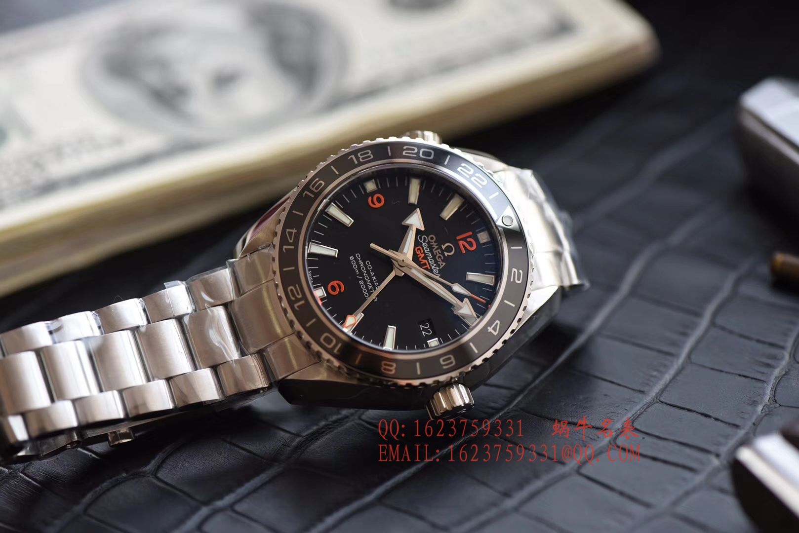 【KW一比一超A高精仿手表】OMEGA Seamaster 海洋宇宙600米 wrist watch 系列232.30.44.22.01.002GMT wrist watch  / M045
