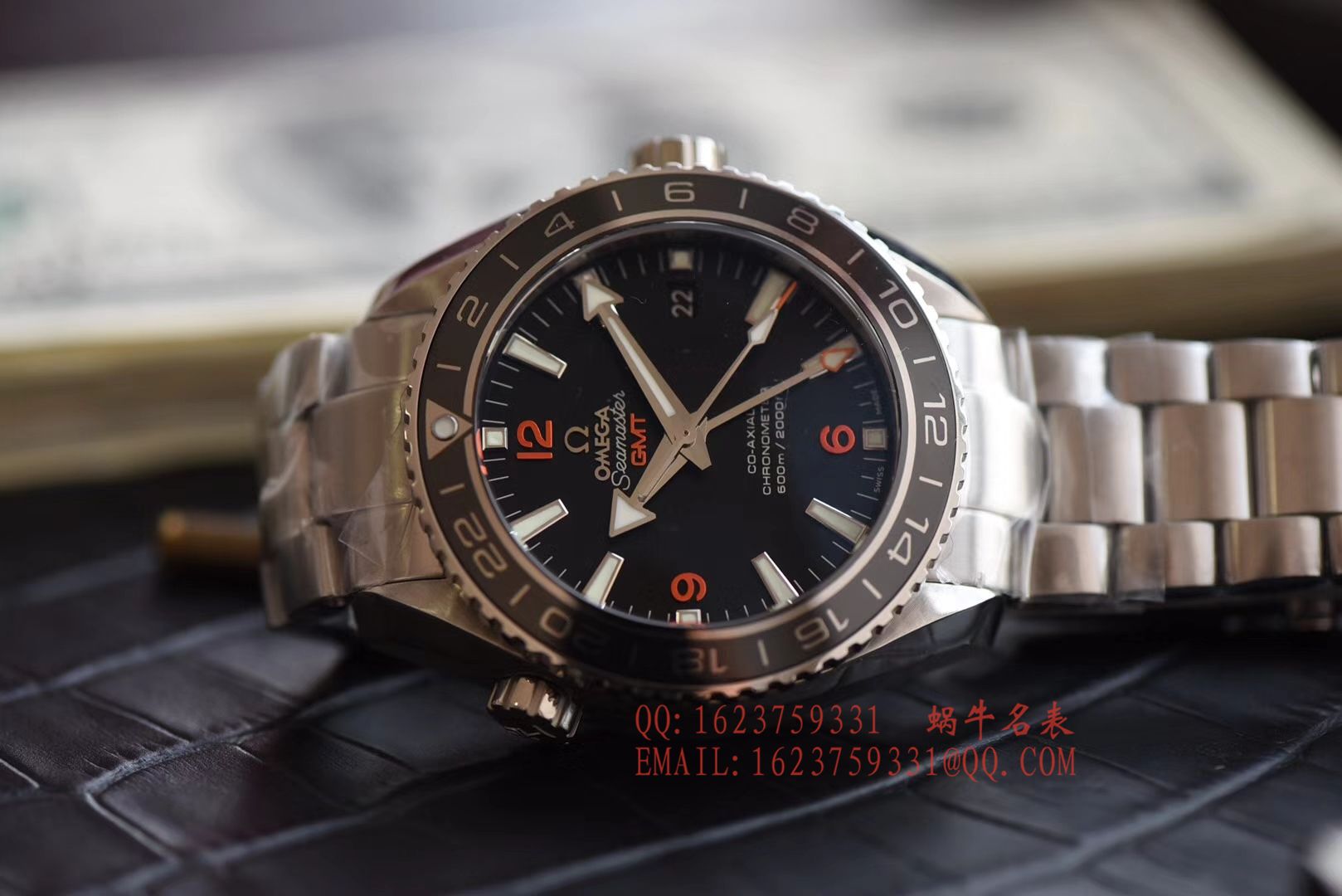 【KW一比一超A高精仿手表】OMEGA Seamaster 海洋宇宙600米 wrist watch 系列232.30.44.22.01.002GMT wrist watch  / M045