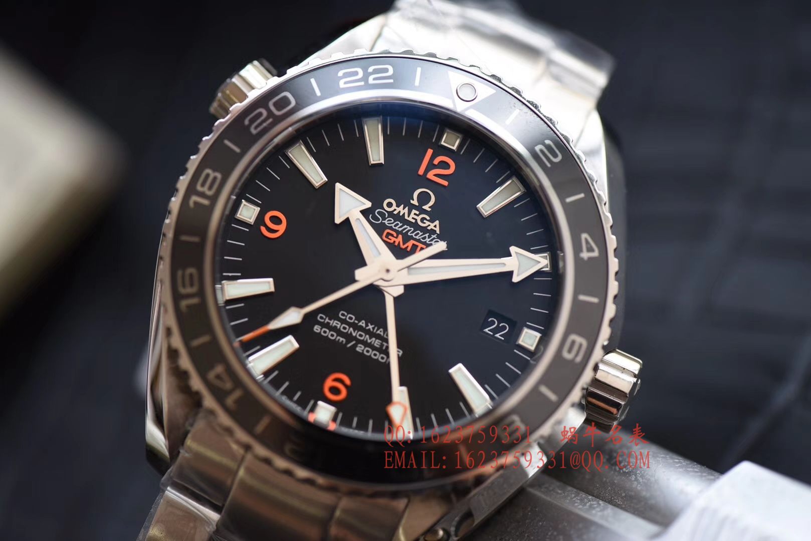 【KW一比一超A高精仿手表】OMEGA Seamaster 海洋宇宙600米 wrist watch 系列232.30.44.22.01.002GMT wrist watch  / M045