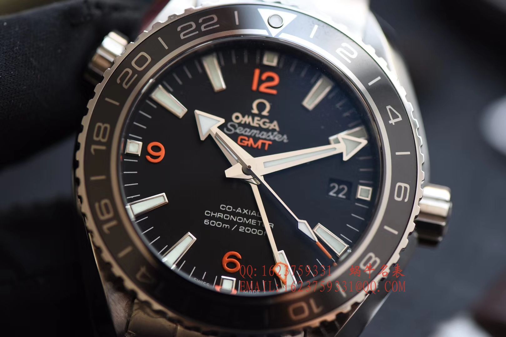【KW一比一超A高精仿手表】OMEGA Seamaster 海洋宇宙600米 wrist watch 系列232.30.44.22.01.002GMT wrist watch  / M045