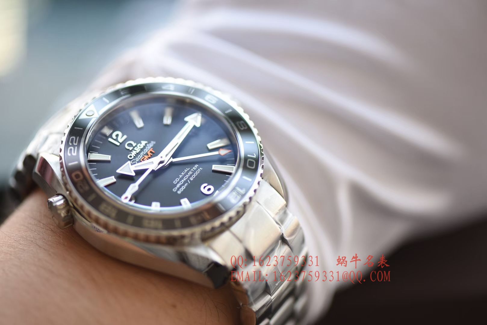 【KW一比一超A高仿手表】OMEGA  Seamaster 海洋宇宙600米232.30.44.22.01.001 GMT双时区 wrist watch  / M046