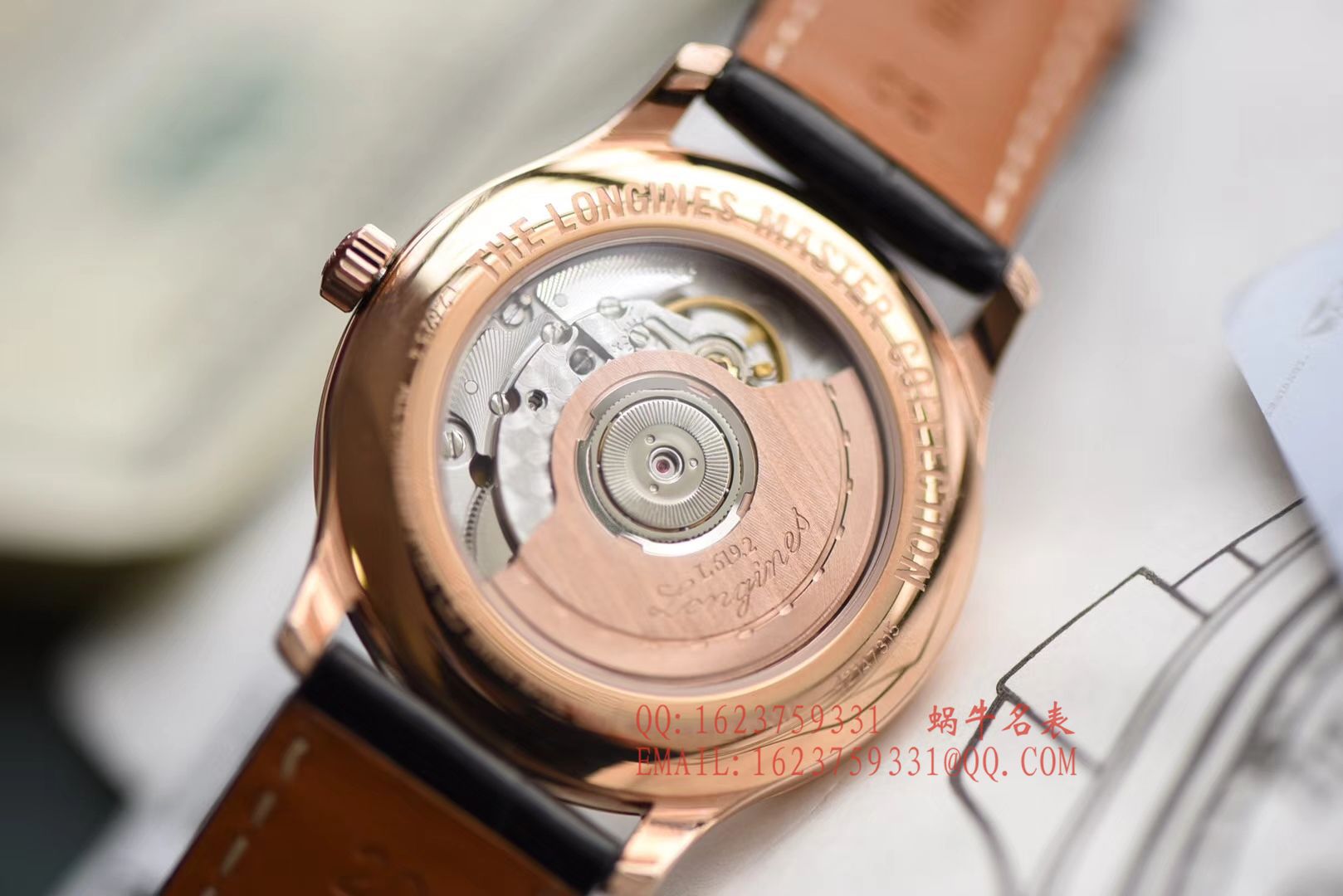 【独家 Video analysis KZ一比一超A高仿手表】 Longines 名匠系列L2.628.6.78.3玫瑰金 wrist watch  / L095