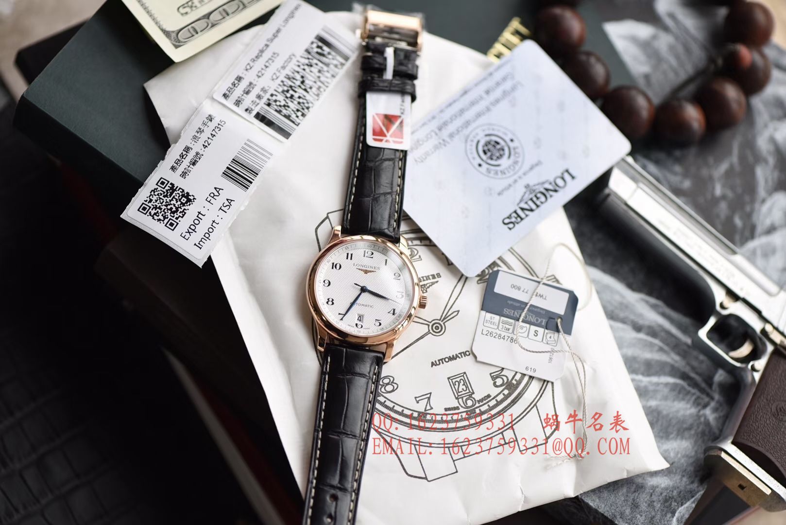【独家 Video analysis KZ一比一超A高仿手表】 Longines 名匠系列L2.628.6.78.3玫瑰金 wrist watch  / L095