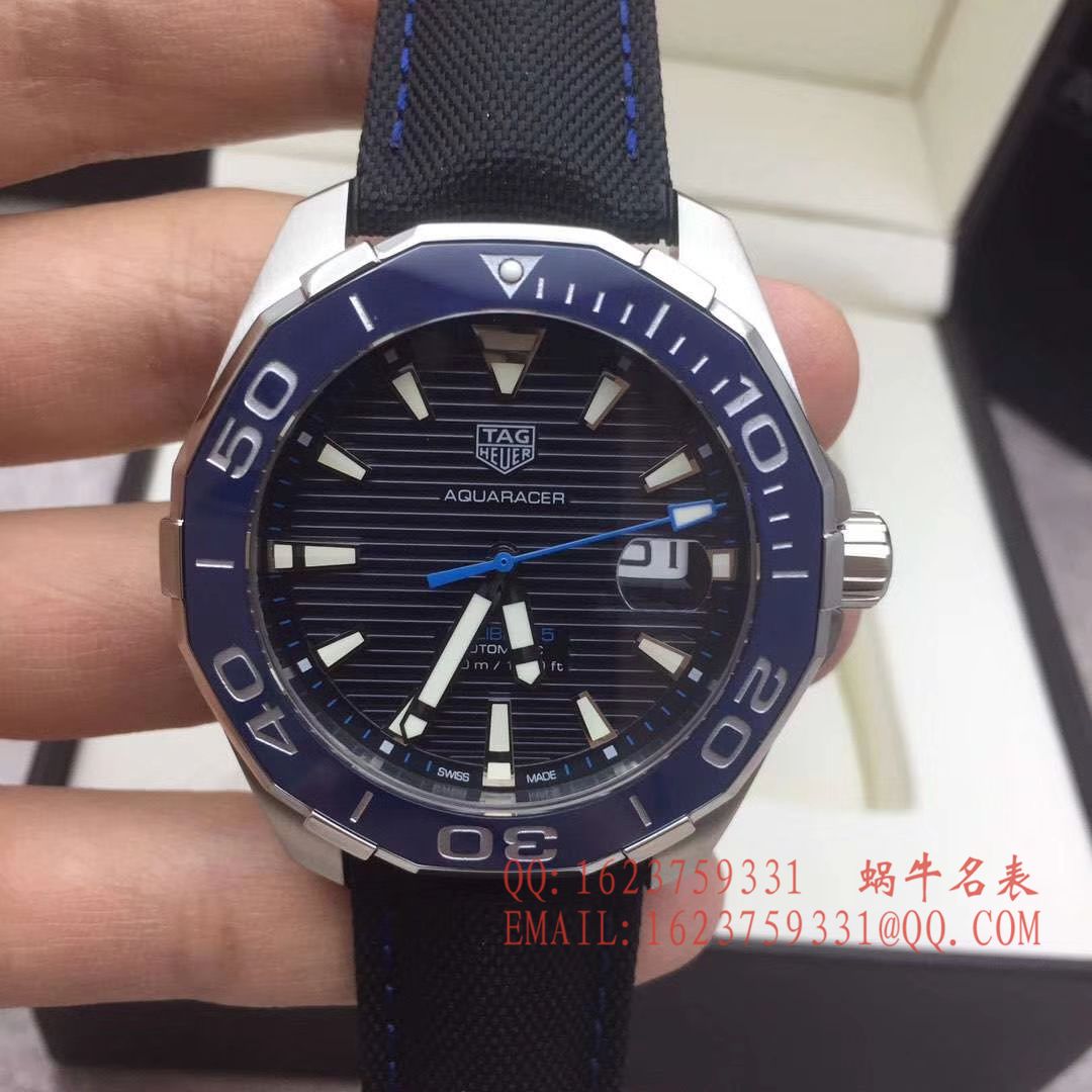【原单正品】 TAG Heuer 竞潜系列WAY2013.BA0927 、 WAY2010.BA0927《黑面》、WAY2012.BA0927《蓝面》 wrist watch  / TG054