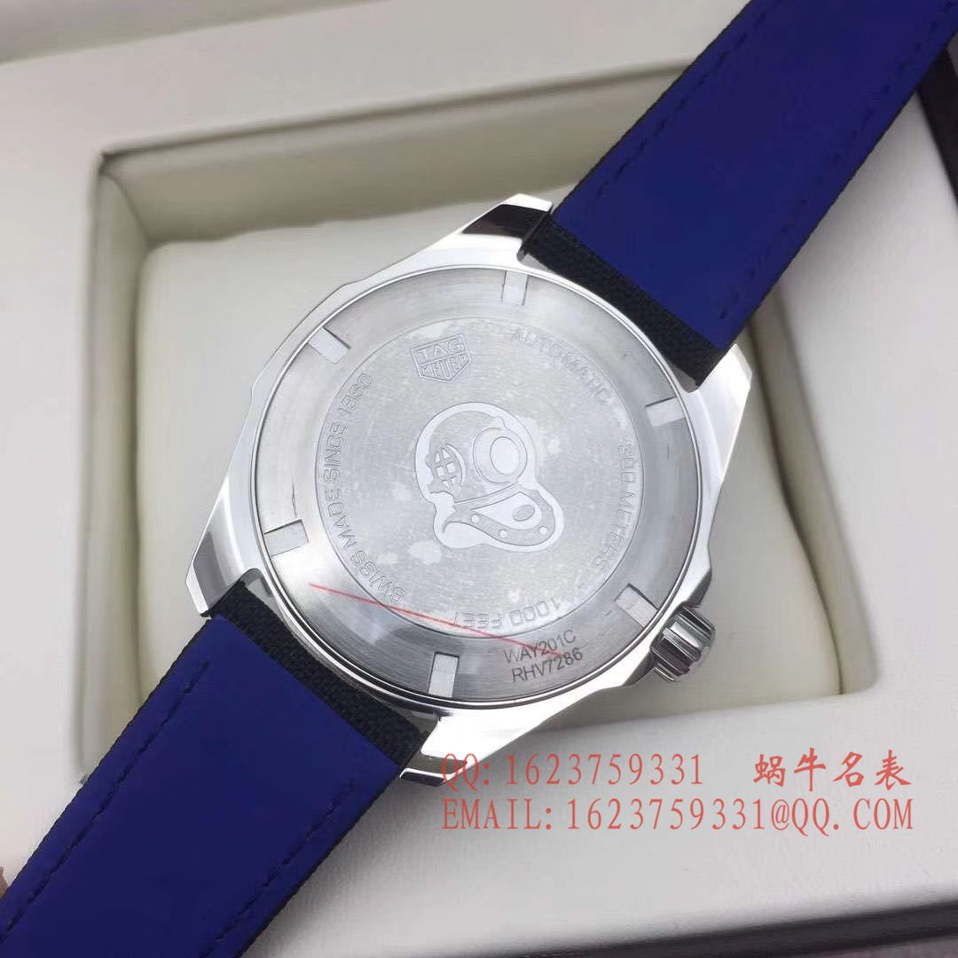 【原单正品】 TAG Heuer 竞潜系列WAY2013.BA0927 、 WAY2010.BA0927《黑面》、WAY2012.BA0927《蓝面》 wrist watch  / TG054