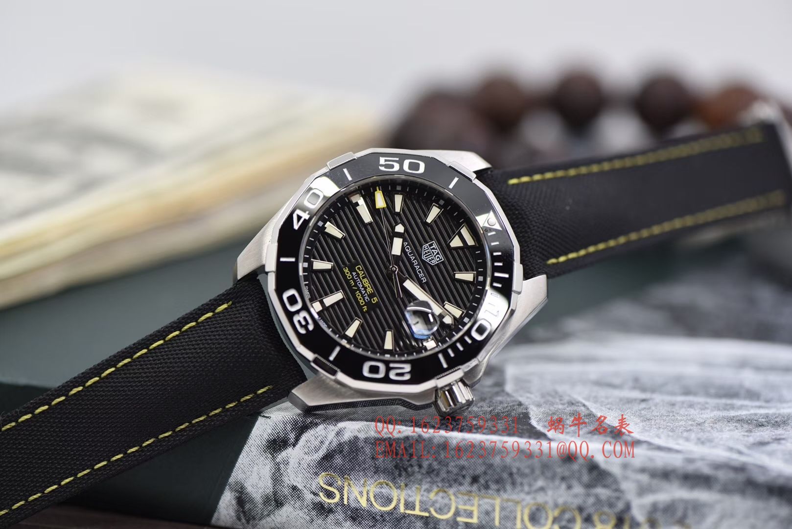【原单正品、专柜验货】李易峰同款 TAG Heuer 竞潜300M wrist watch 系列系列WAY201A.FT6069 wrist watch  / TG057