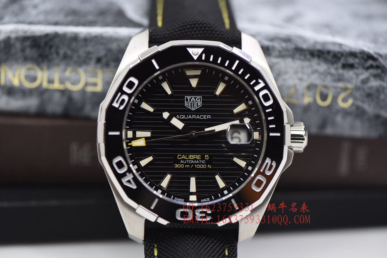 【原单正品、专柜验货】李易峰同款 TAG Heuer 竞潜300M wrist watch 系列系列WAY201A.FT6069 wrist watch  / TG057