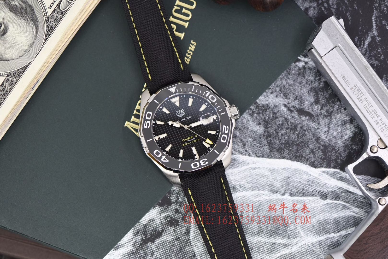 【原单正品、专柜验货】李易峰同款 TAG Heuer 竞潜300M wrist watch 系列系列WAY201A.FT6069 wrist watch  / TG057