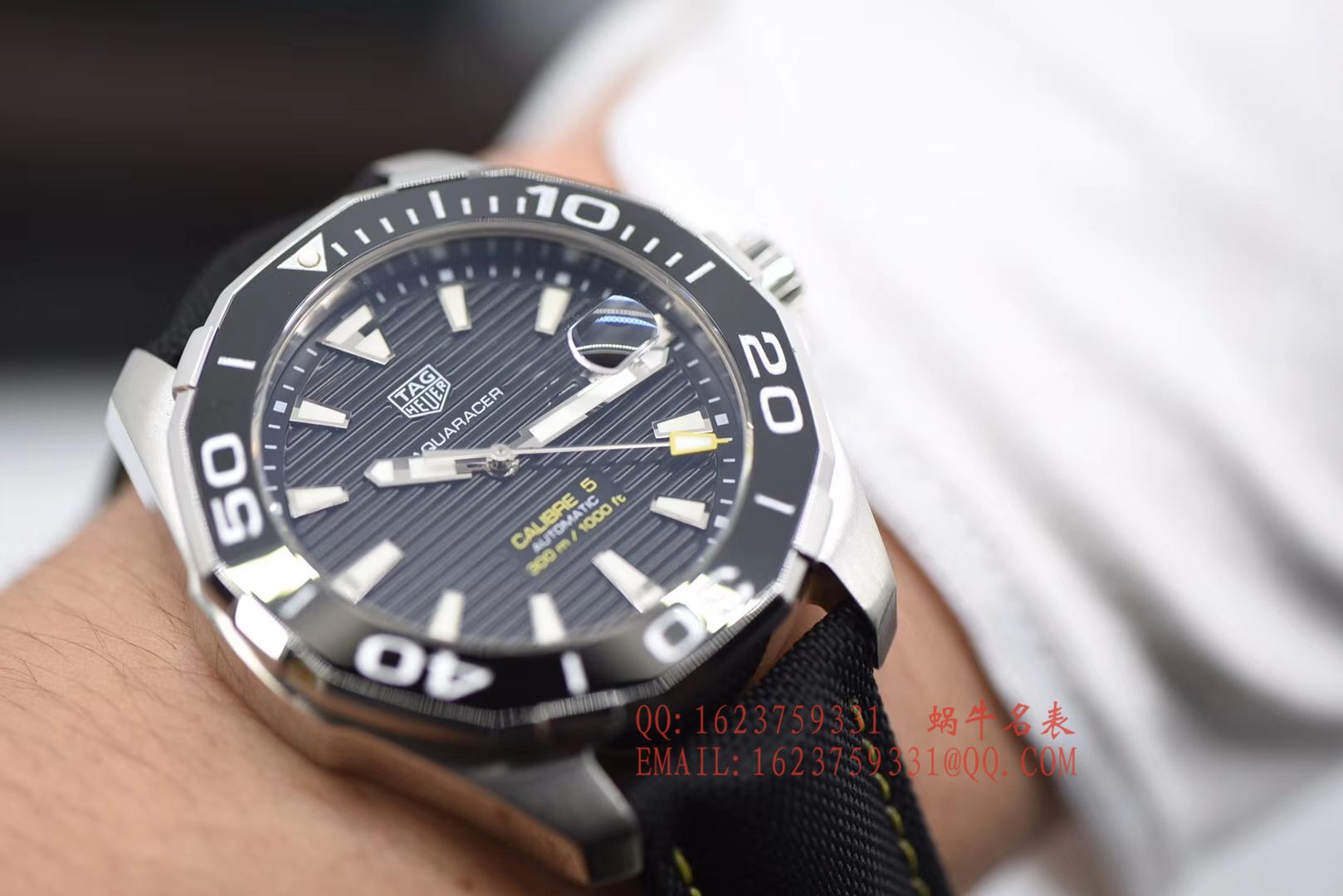 【原单正品、专柜验货】李易峰同款 TAG Heuer 竞潜300M wrist watch 系列系列WAY201A.FT6069 wrist watch  / TG057