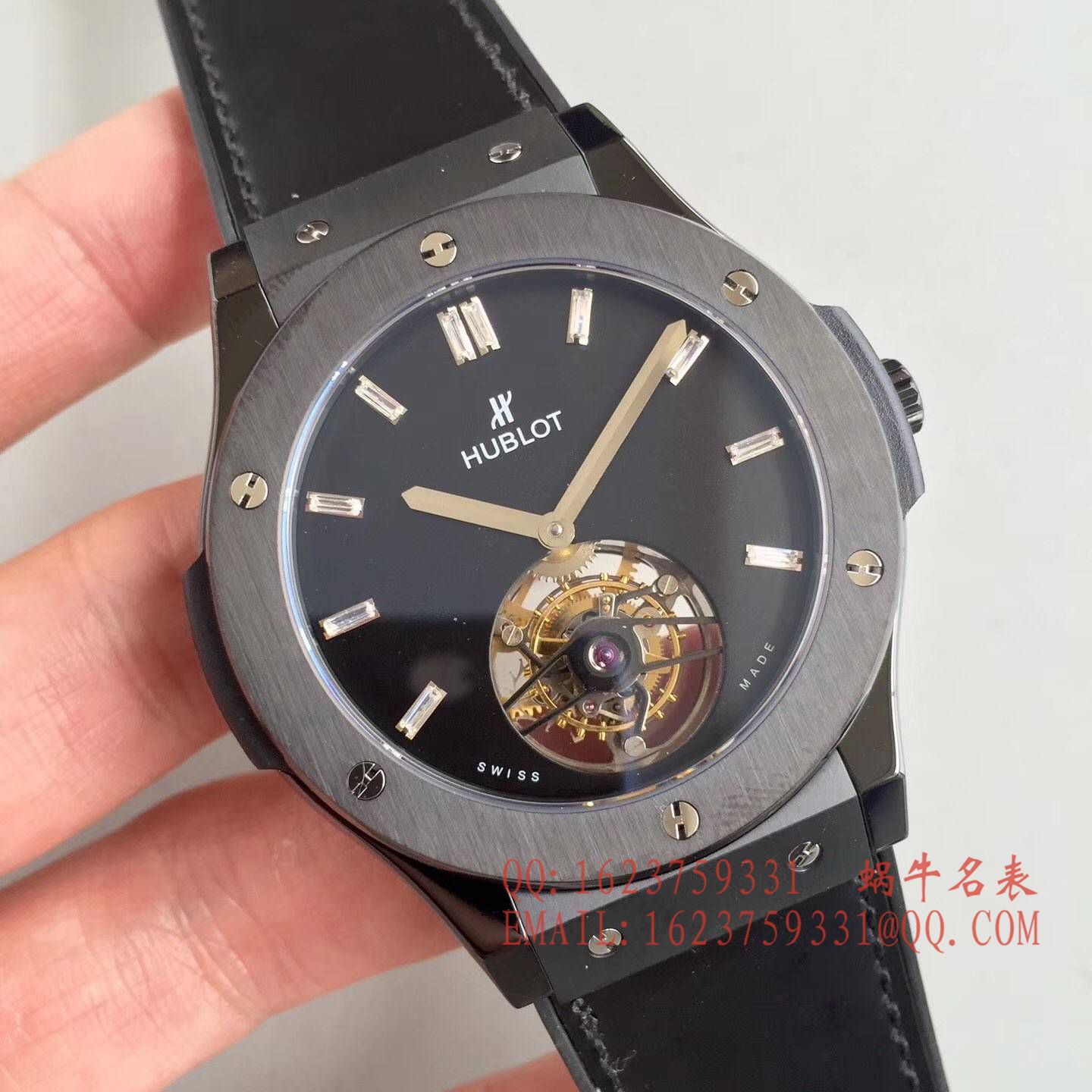 【TF一比一超A高仿手表】 hublot 经典融合系列 505.CS.1270.VR Tourbillon  wrist watch  / YB052