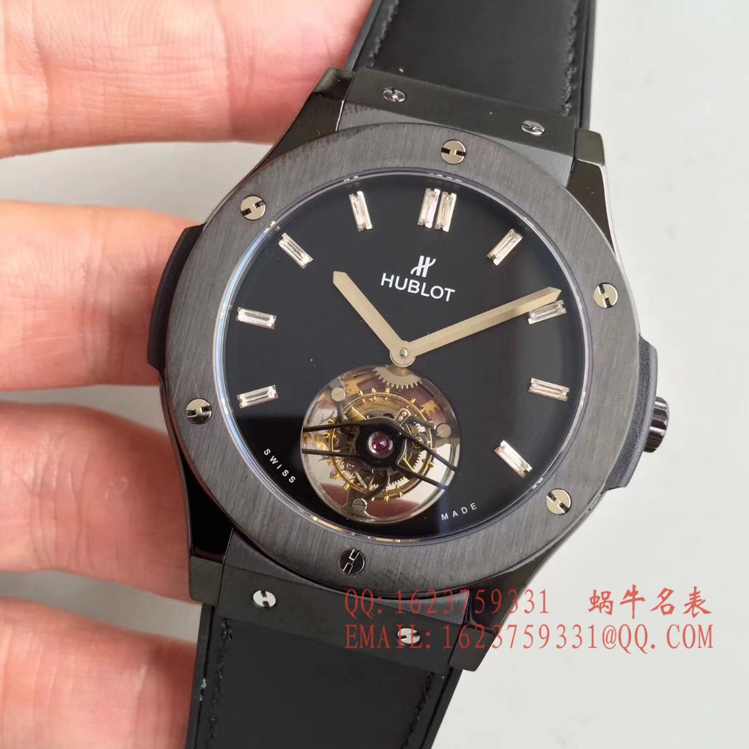 【TF一比一超A高仿手表】 hublot 经典融合系列 505.CS.1270.VR Tourbillon  wrist watch  / YB052