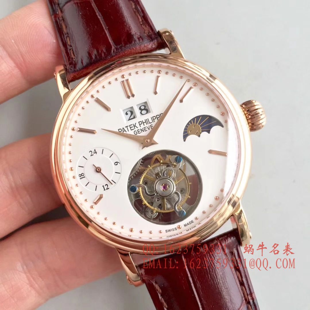 【BM一比一超A高仿手表】 PATEK PHILIPPE 大日历月相 Tourbillon  wrist watch  / BD144