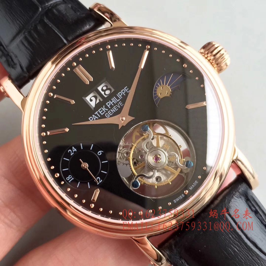 【BM一比一超A高仿手表】 PATEK PHILIPPE 大日历月相 Tourbillon  wrist watch  / BD144