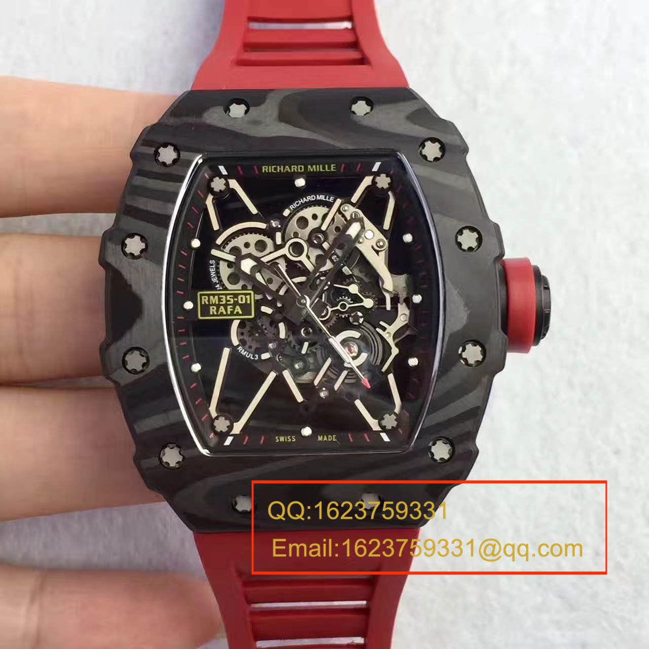 【独家 Video analysis KV一比一超A高仿手表】 RICHARD MILLE 男士系列RM 35-01 RAFAEL NADAL wrist watch  /  RICHARD MILLE RM035-01