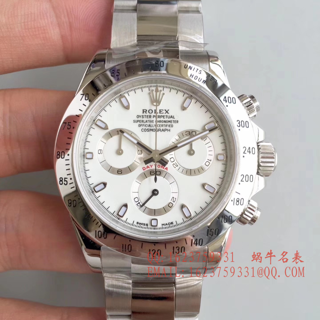 【AR一比一超A高仿手表】 Rolex  Cosmograph Daytona  Ditongna 系列116520-78590 黑盘 wrist watch (黑钢迪)、116520-78590 白盘 wrist watch (白钢迪) / RBH195