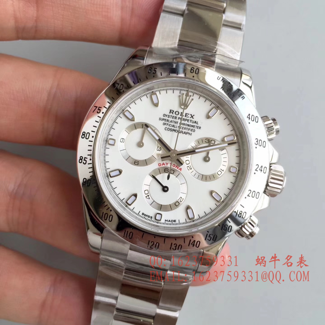 【AR一比一超A高仿手表】 Rolex  Cosmograph Daytona  Ditongna 系列116520-78590 黑盘 wrist watch (黑钢迪)、116520-78590 白盘 wrist watch (白钢迪) / RBH195