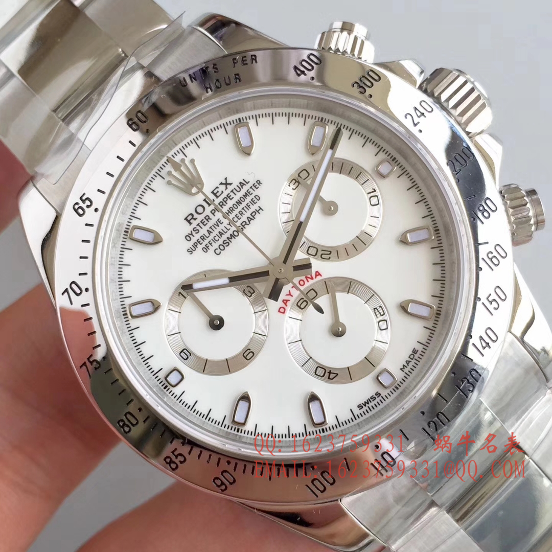 【AR一比一超A高仿手表】 Rolex  Cosmograph Daytona  Ditongna 系列116520-78590 黑盘 wrist watch (黑钢迪)、116520-78590 白盘 wrist watch (白钢迪) / RBH195