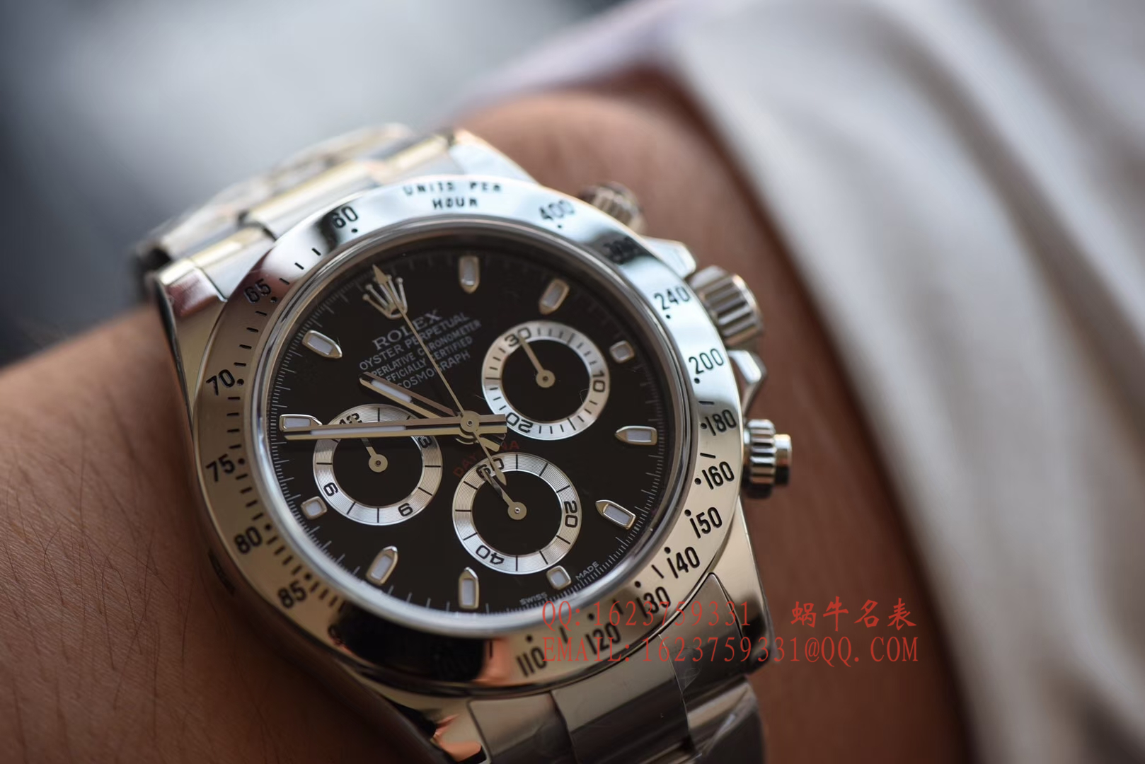 【AR一比一超A高仿手表】 Rolex  Cosmograph Daytona  Ditongna 系列116520-78590 黑盘 wrist watch (黑钢迪)、116520-78590 白盘 wrist watch (白钢迪) / RBH195