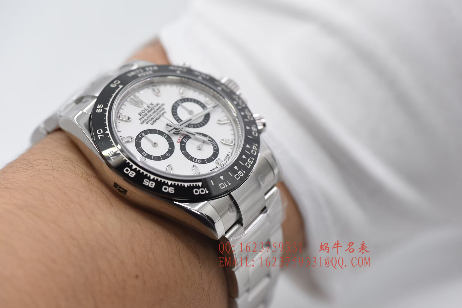 【AR一比一超A高仿手表】 Rolex  Cosmograph Daytona  Ditongna 系列116500LN-78590白盘 wrist watch 《熊猫 Ditongna 》 / RBI022
