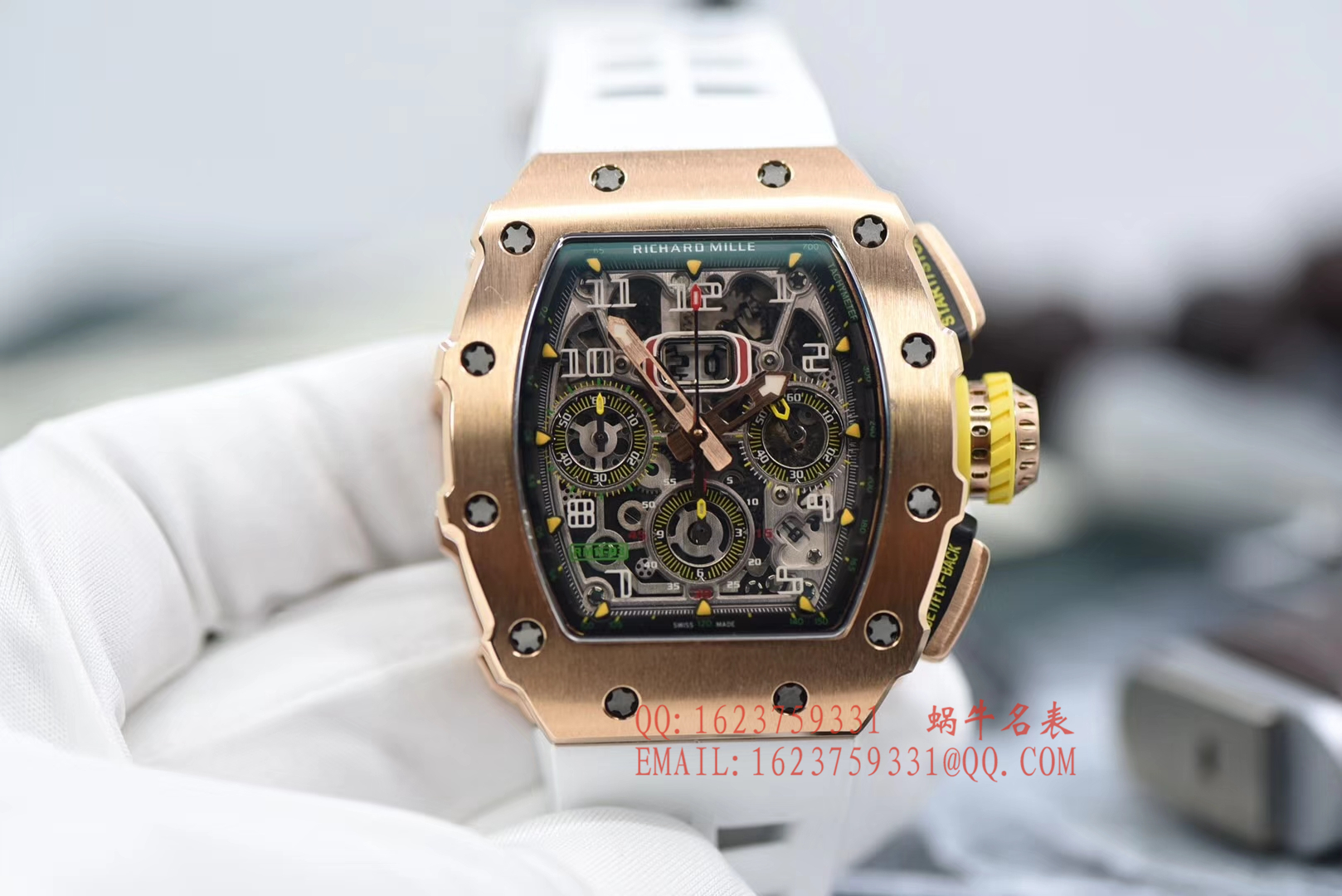 【独家 Video analysis KV一比一超A高仿手表】 Richard Miller RICHARD MILLE男士系列RM 11-03RG wrist watch  / RM 011D