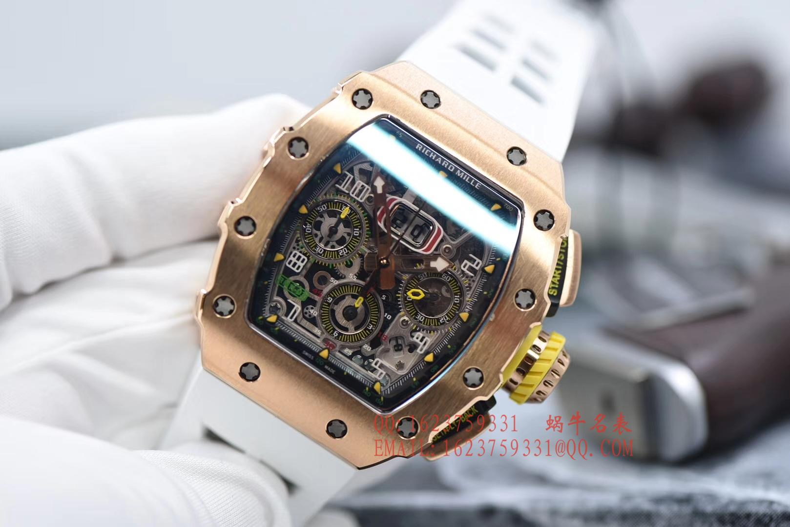 【独家 Video analysis KV一比一超A高仿手表】 Richard Miller RICHARD MILLE男士系列RM 11-03RG wrist watch  / RM 011D