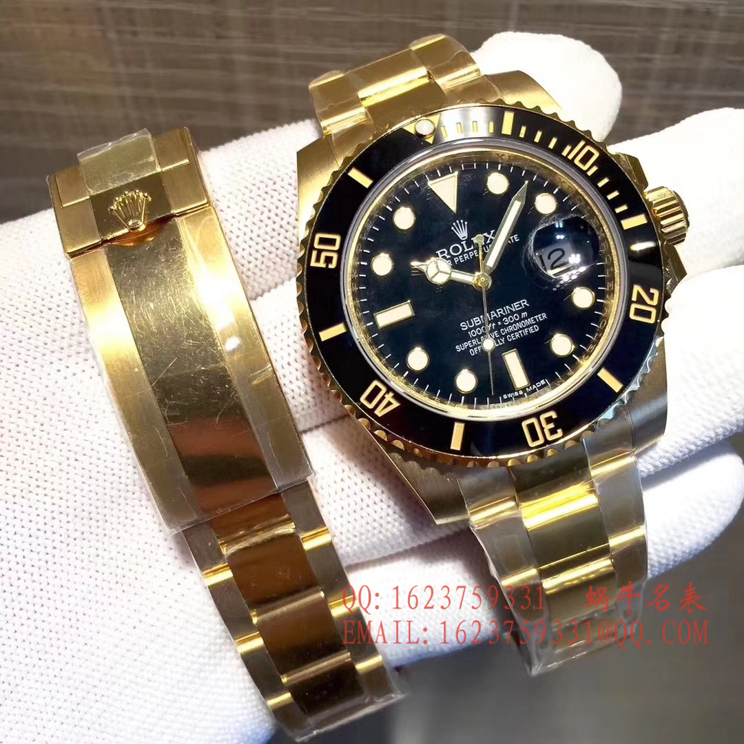 【独家 Video analysis VR一比一超A高仿手表】 Rolex  Submariner 型116612-LN-97203包间金 Submariner  / R197