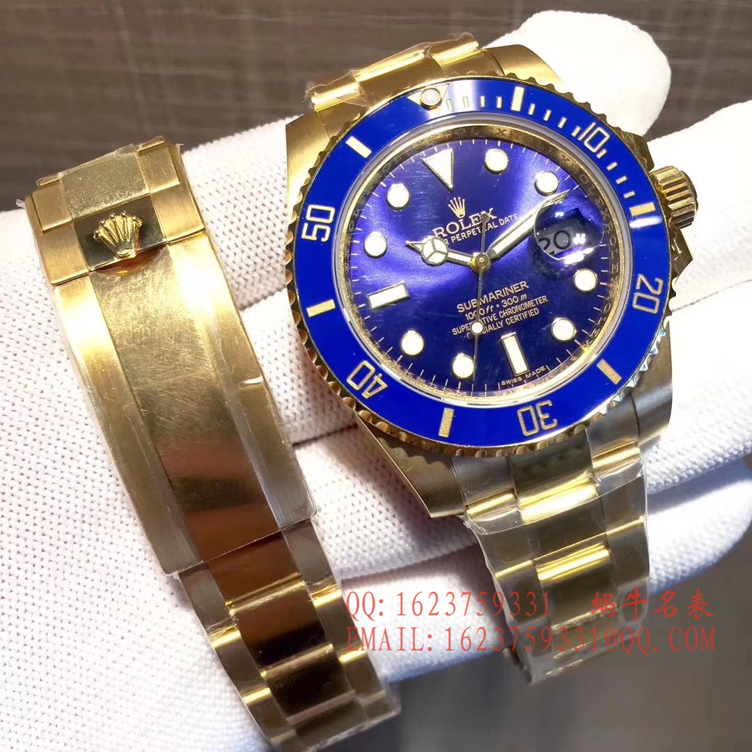 【独家 Video analysis VR一比一超A高仿手表】 Rolex  Submariner 型116612-LN-97203包间金 Submariner  / R197