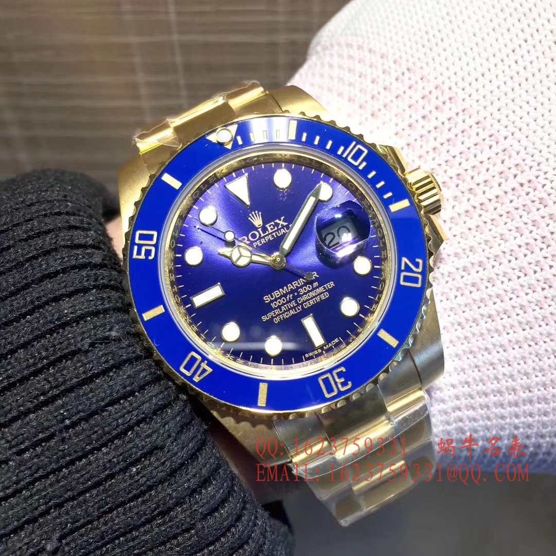 【独家 Video analysis VR一比一超A高仿手表】 Rolex  Submariner 型116612-LN-97203包间金 Submariner  / R197