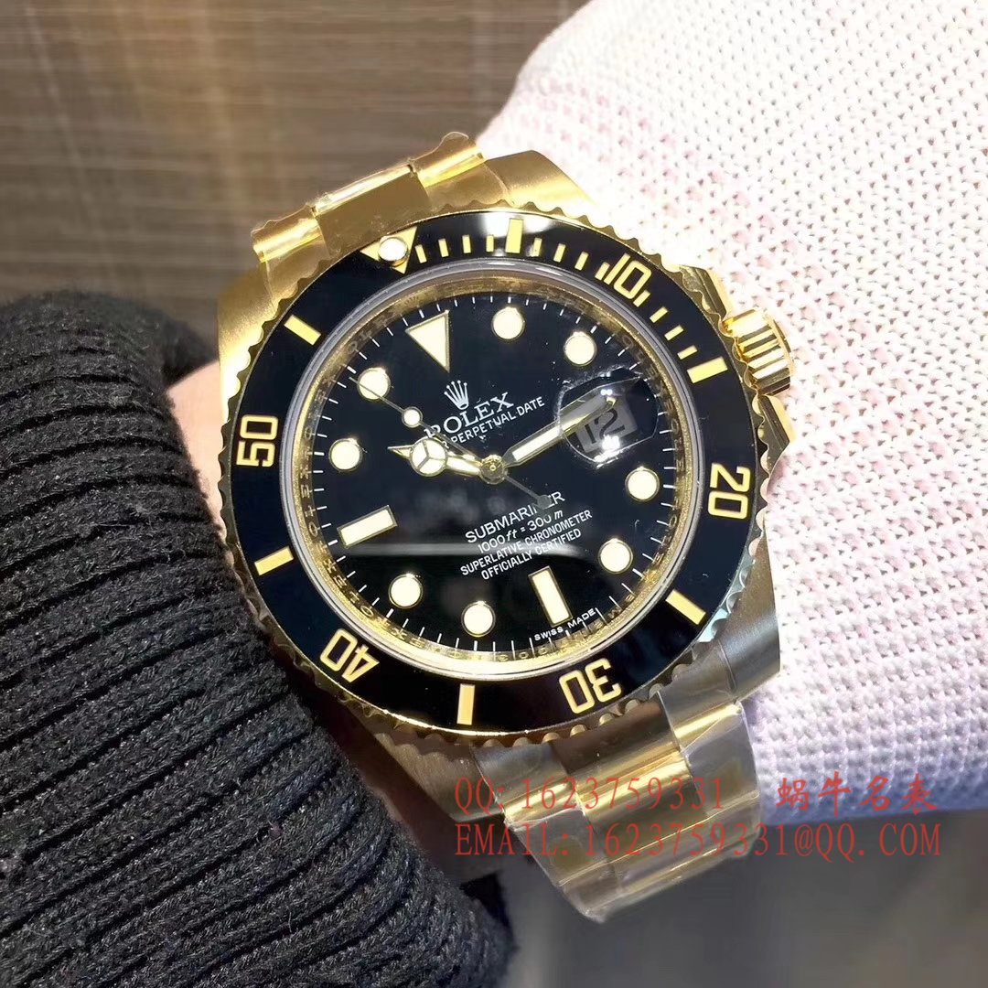 【独家 Video analysis VR一比一超A高仿手表】 Rolex  Submariner 型116612-LN-97203包间金 Submariner  / R197
