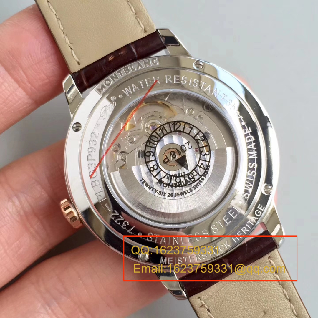 【ER一比一超A高仿手表】万宝龙HERITAGE SPIRIT系列U0111622 / U0111624《玫瑰金壳》 wrist watch  / MBAI13