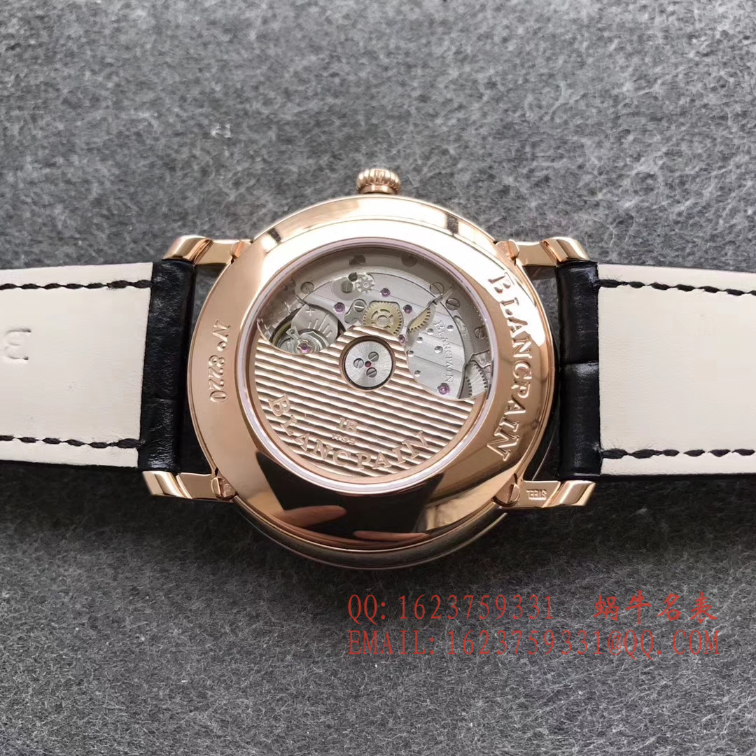 【OM一比一超A高仿手表】Blancpain 经典系列6664-3642-55B月相 wrist watch  / BP023