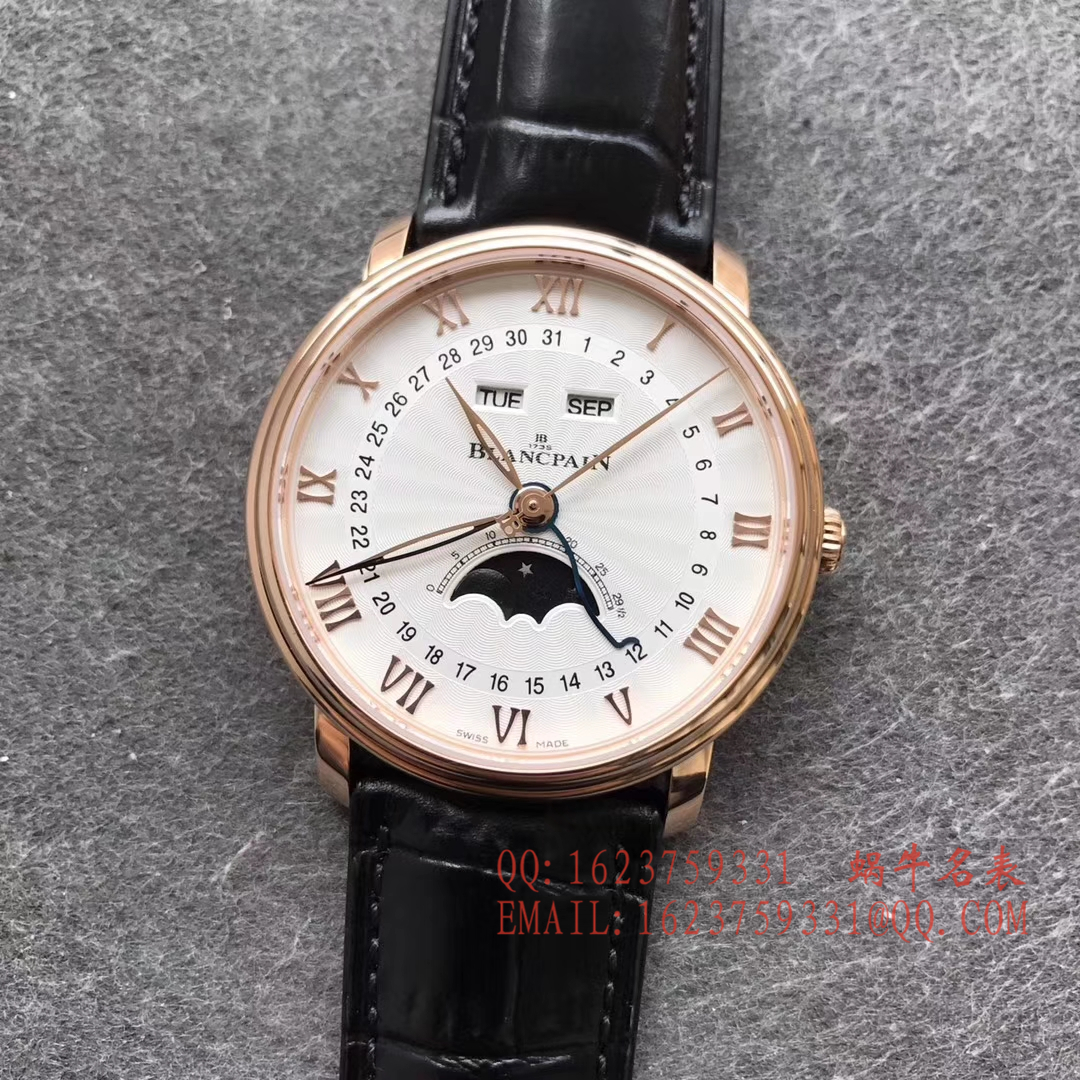 【OM一比一超A高仿手表】Blancpain 经典系列6664-3642-55B月相 wrist watch  / BP023