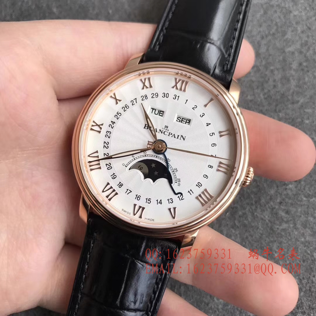 【OM一比一超A高仿手表】Blancpain 经典系列6664-3642-55B月相 wrist watch  / BP023