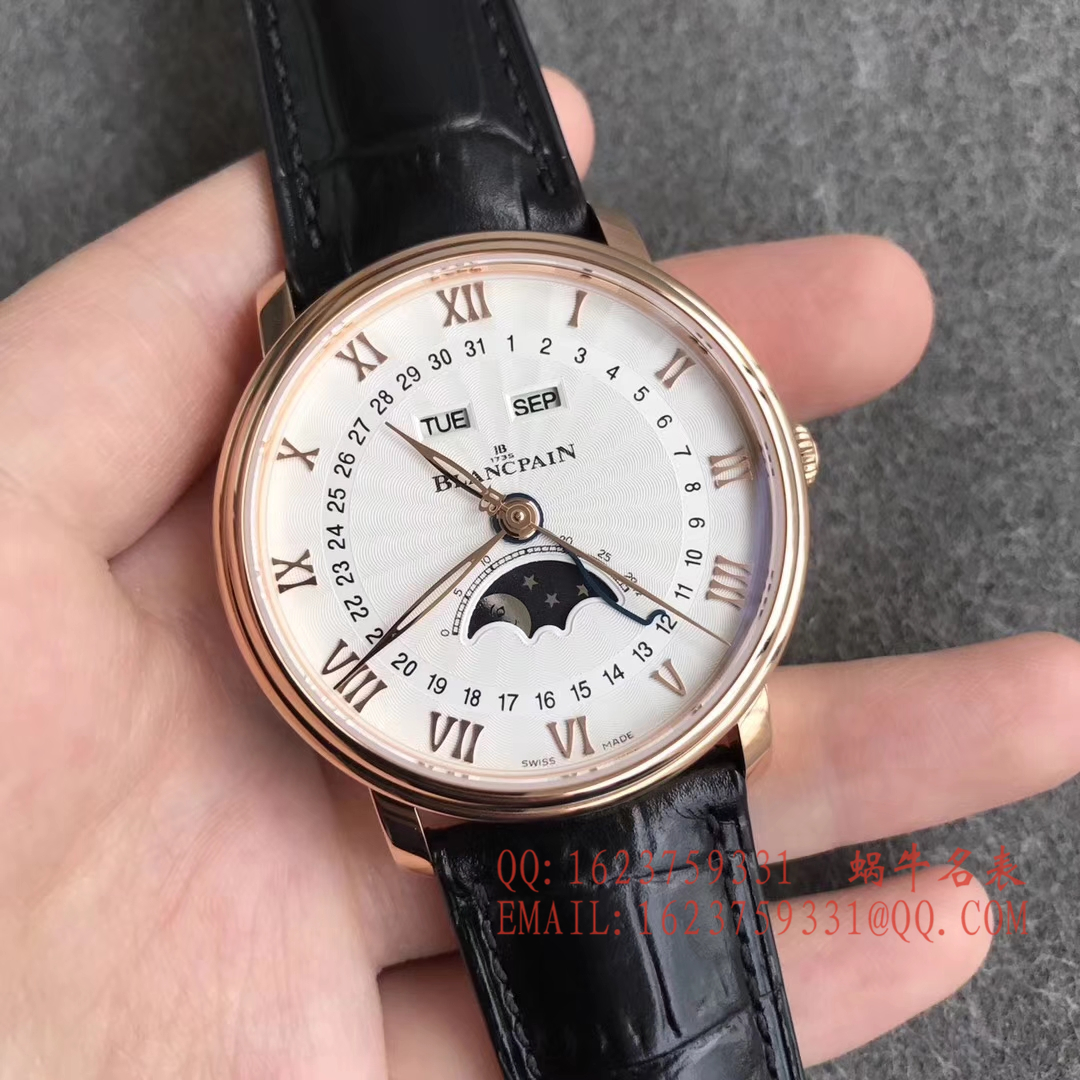 【OM一比一超A高仿手表】Blancpain 经典系列6664-3642-55B月相 wrist watch  / BP023
